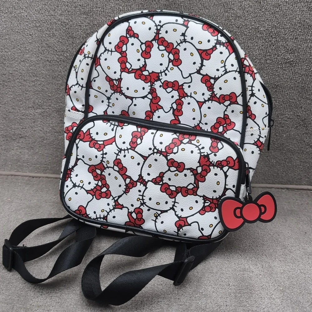 Sanrio Hello Kitty‎ Faux Leather Mini Backpack 10 Inch Nwot